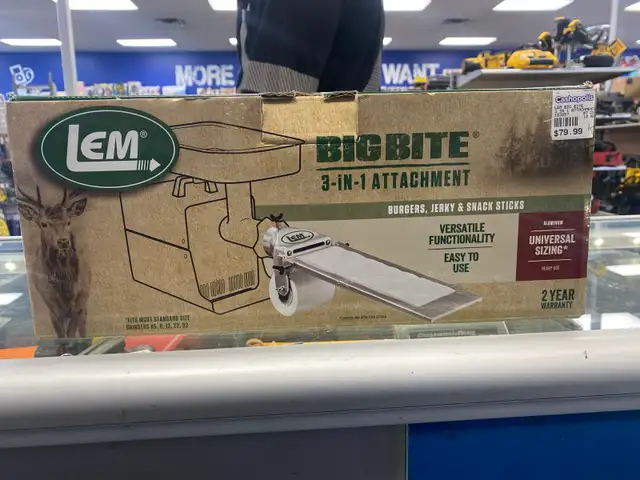 Lem Big Bite 3-in-1 Meat Grinder Attachment