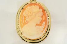 14K CAMEO BROOCH/PENDANT - Photo 2
