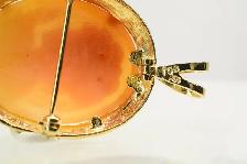 14K CAMEO BROOCH/PENDANT - Photo 7