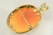14K CAMEO BROOCH/PENDANT - Photo 9