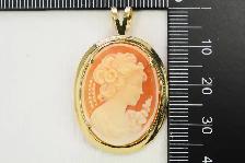 14K CAMEO BROOCH/PENDANT - Photo 10
