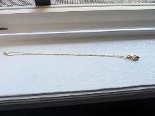 Brand New Gold Plated Garnet Necklace For Sale - Photo 4