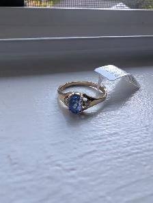Brand New 10K Yellow Gold Tanzanite Ring For Sale - Photo 4