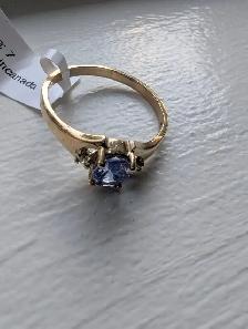 Brand New 10K Yellow Gold Tanzanite Ring For Sale - Photo 5