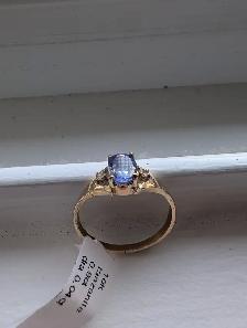 Brand New 10K Yellow Gold Tanzanite Ring For Sale - Photo 8