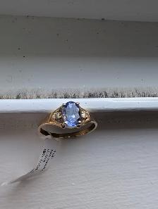 Brand New 10K Yellow Gold Tanzanite Ring For Sale - Photo 9