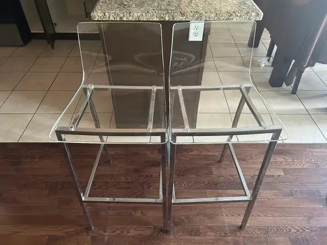 Selling Transparent Bar Stools great conditions for $350