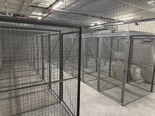 wire mesh locker installer - Calgary