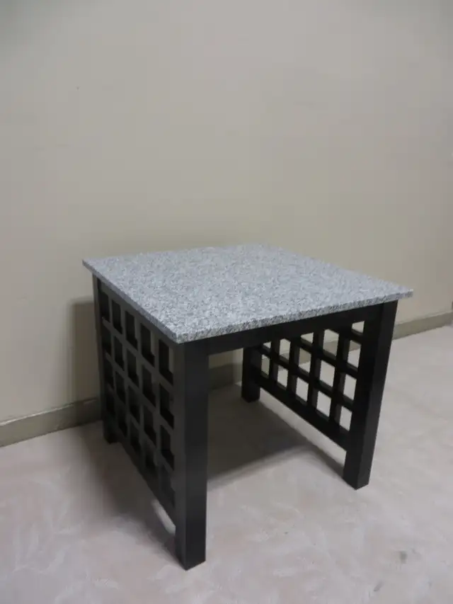 New Granite Top End Table