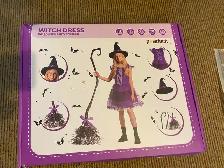 Witch Hallowe'en Costume - approx size 8 - 10