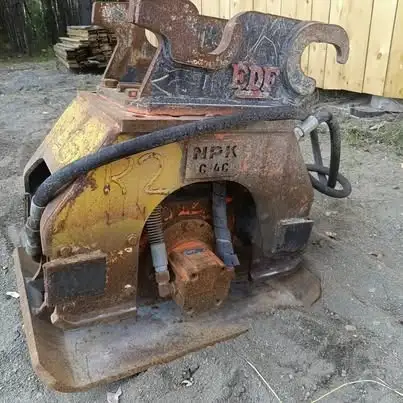 NPK C4C Hydraulic Plate Compactor — Tested Working, Excavator Mo
