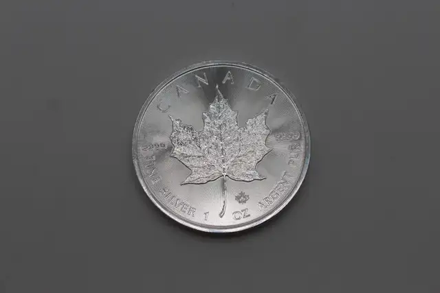 Canadian Pure Silver $5 Coin - .9999 - 1 Troy Oz.