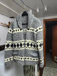 Hand Knit Wool Cardigan