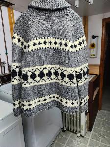 Hand Knit Wool Cardigan - Photo 2