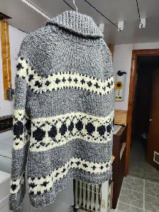 Hand Knit Wool Cardigan - Photo 3