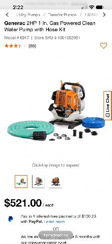 GENERAC 1" PORTABLE WATER PUMP - Photo 2