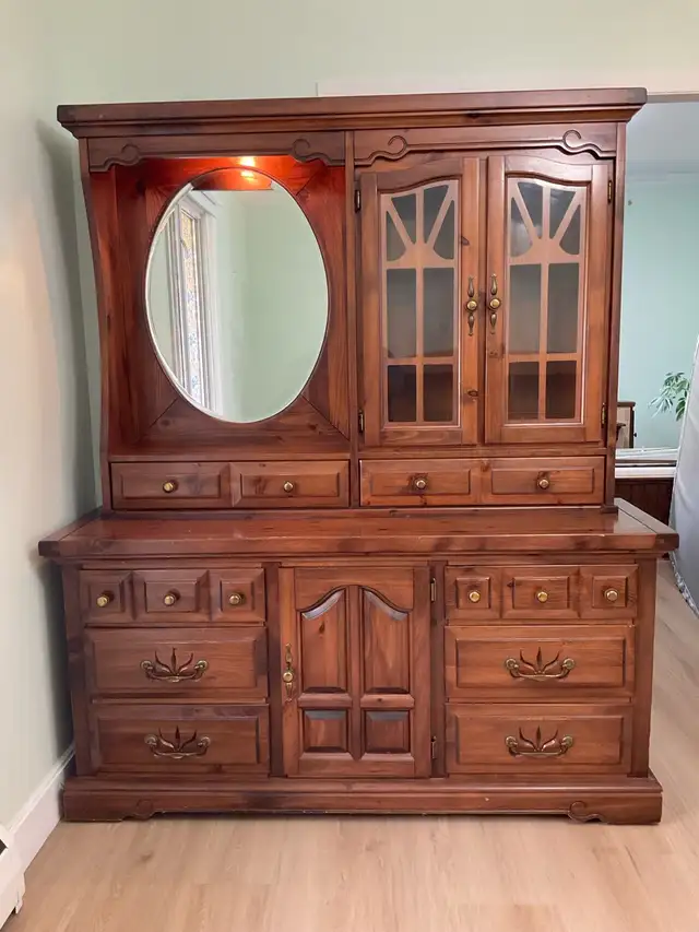 set de chambre à coucher en pin