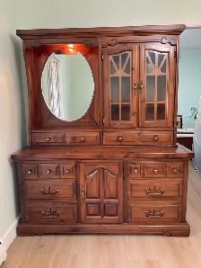 set de chambre à coucher en pin