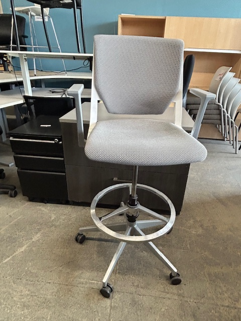 Drafting chairs / Bar height stools by Haworth with foot rest
