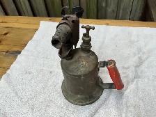 Vintage Brass Blowtorch with Red Wood Handle ! - Photo 2