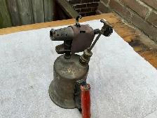 Vintage Brass Blowtorch with Red Wood Handle ! - Photo 6