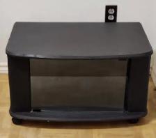 Black Color TV stand with Glass Door - Photo 2