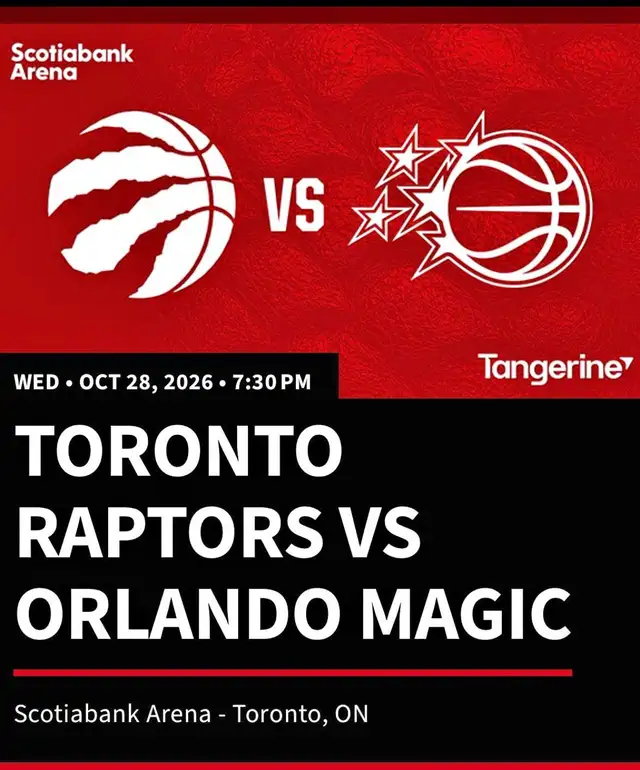 raptors vs magic Oct 28th