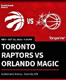 raptors vs magic Oct 28th