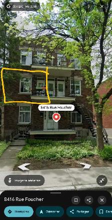 4 1/2 à louer à Villeray 2 pieces doubles