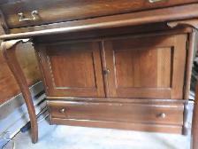 Rare antique barrister Drop-Front Desk with 2 cupboards restored - Photo 8