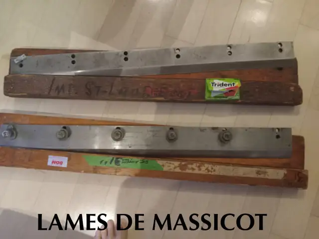 Lames de rechange massicot reliure bookbinding print imprimerie