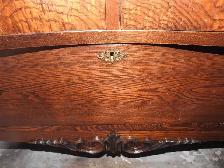 Antique Oak/Ash Princess Dresser Vanity with Mirror  circa 1910 - Photo 5