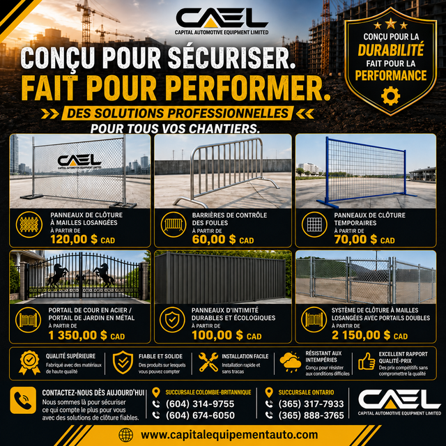 NEW CAEL Fence Panels for Sale – Temporary and Privacy