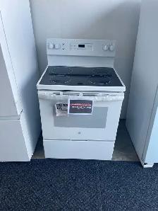 NEW 30" GE Electric Glass Top Range Stove (5 Cu.Ft) Self Clean