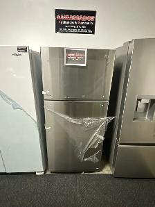 NEW 30" GE Top Freezer Fridge (Stainless Steel) 18 Cu.Ft