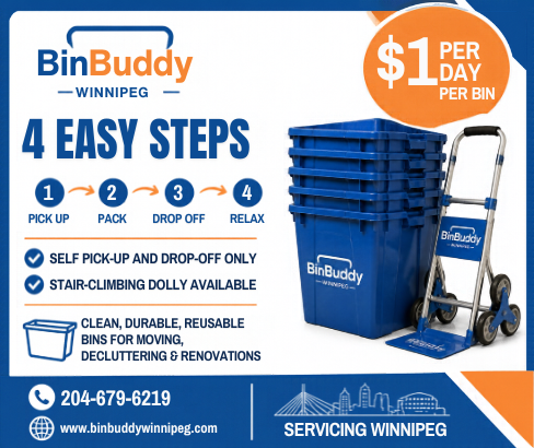 Moving Bins for Rent Winnipeg – $1/Day – BinBuddy