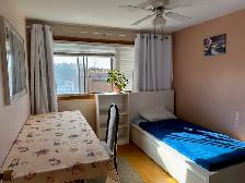 Room for long-term rent for single male near Leslie subway