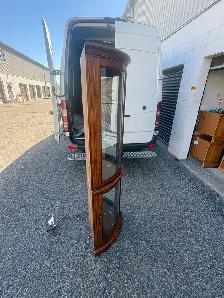 Free delivery used Wooden Corner Curio Cabinet - Photo 5