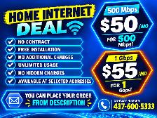 Reliable High-Speed Home Internet – No Contract