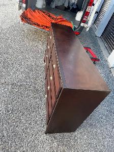 Free delivery used Dark Wood 8-Drawer Dresser - Photo 6
