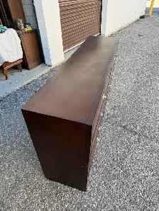 Free delivery used Dark Wood 8-Drawer Dresser - Photo 8