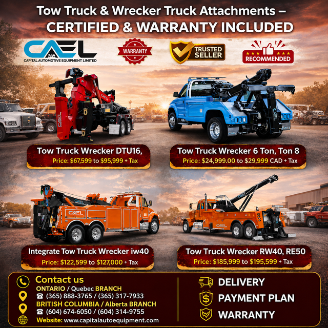 CAEL Tow Truck & Wrecker Attachments – Recovery