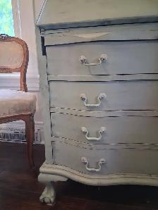 Antique Secretary Display Cabinet - Photo 6