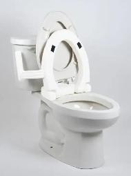 RAISED TOILET SEAT WITH HANDLES - Photo 3
