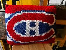 Coussin en laine Canadiens de Montréal