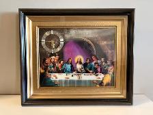 THE LAST SUPPER PRINT WITH CLOCK