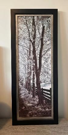 FRAMED WALL ART PRINT / WOODLAND LANDSCAPE