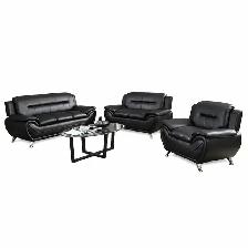 New Gilan 3-Piece Sofa Set In Faux Leather Upholstery Big Sale - Photo 2
