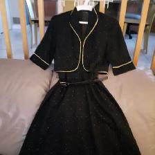 BELLEROBE CHIC UNIQUE NOIR GOLDGR 4à6 FEM CEINTURE BOLÉRO $12.00
