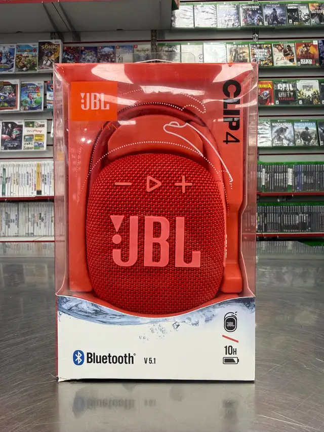 Haut-parleur Bluetooth JBL Clip 4 Rouge